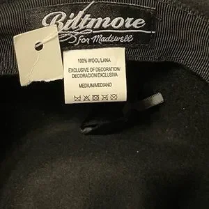 Bitmore x Madewell  Accesories 100% Wool Hat Medium ?? MADEWELL x BILTMORE® Shaped Felt Hat 100% Wool Hat Black  main image 3